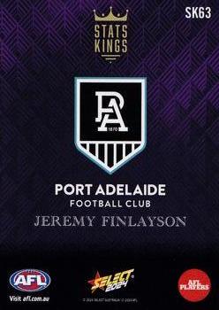 2024 Select AFL Footy Stars - Stats Kings #SK63 Jeremy Finlayson Back